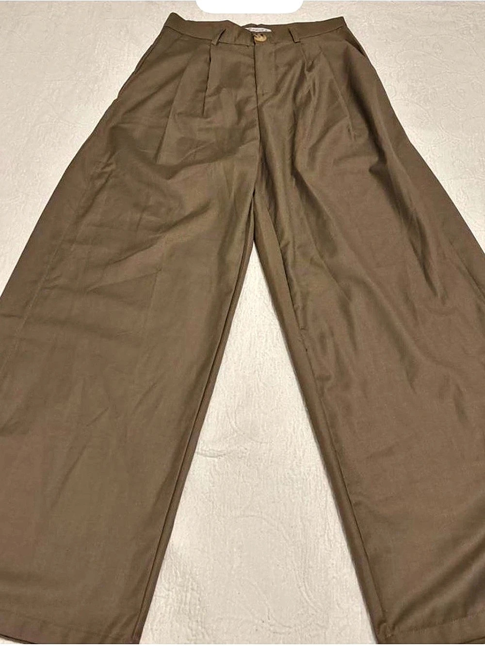 AmyEnjoyLife Wide Leg Pants in Brown Size Medium